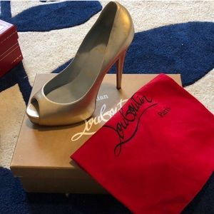 Christian Louboutin Gold Heels